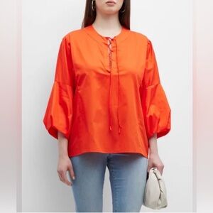 NWT. Harshman. Joelle Blouse. Coral. Size Medium.